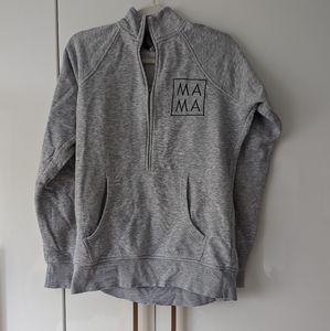 Mama Half Zip Sweater